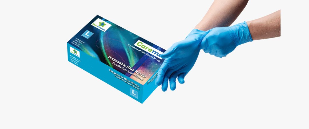 Blue  Nitrile Gloves Powder Free 10x100 (S,M,L and XL) - Image 3