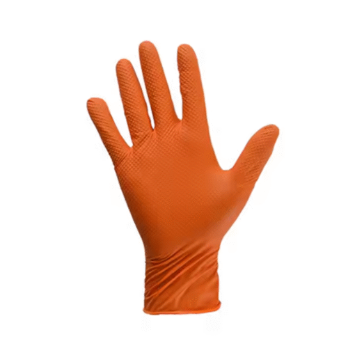 Alternative view of Orange Diamond Grip Gloves - for Superior Grip