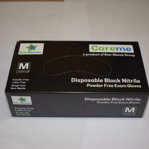 Alternative view of Black Nitrile Powder Free Gloves