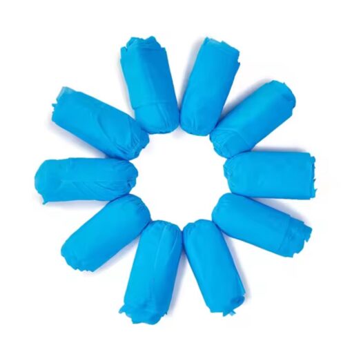 Alternative view of Disposable Overshoes Blue 16" Machine Made (20x100)